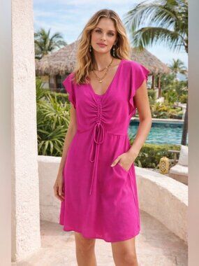 monteau los angeles pink dress Monteau Los Angeles Light Pink Size Small Dress Women's NWT A-Line Sleeveless